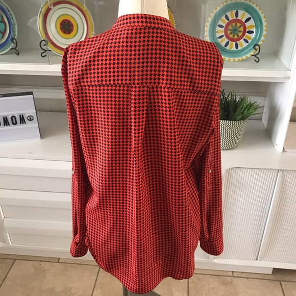 Michael Kors houndstooth plaid tunic - Picture 4 of 8
